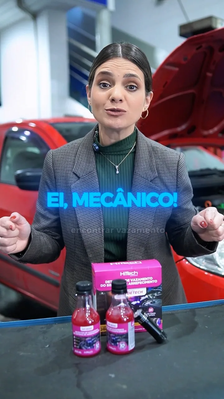 Aplicação do High Detech para encontrar vazamentos no sistema de arrefecimento